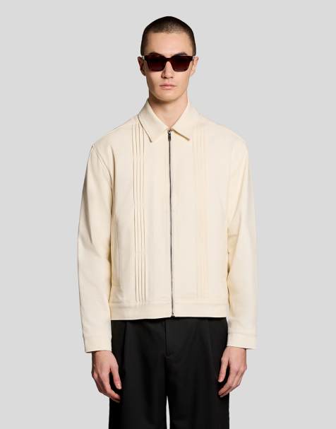 Lyle & Scott Mid jackets pintuck jacket in x684 radiant ecru - view 1