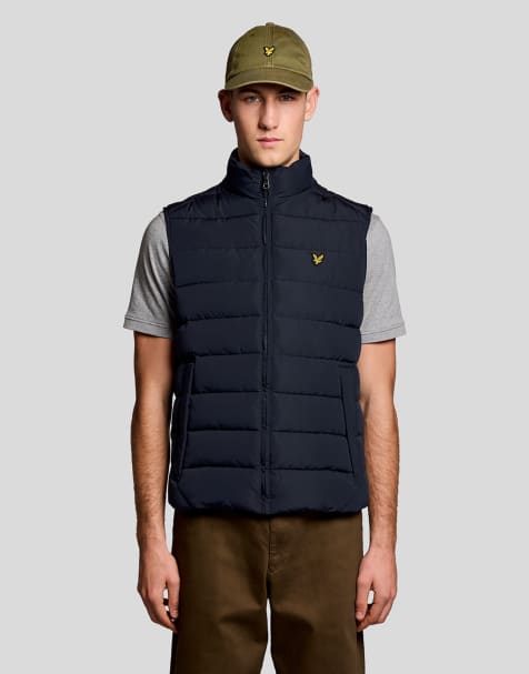 Lyle & Scott Mid jackets quilted gilet in z271 dark navy - view 1