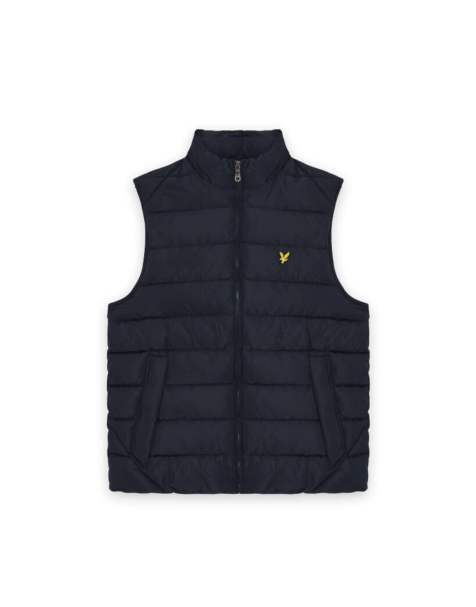 Lyle & Scott Mid jackets quilted gilet in z271 dark navy - view 1