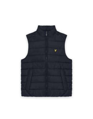 Lyle & Scott Mid jackets quilted gilet in z271 dark navy