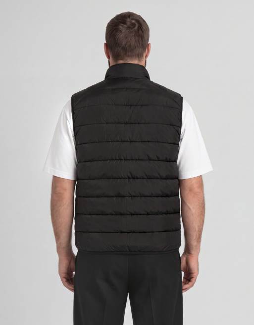 Lyle & Scott Mid jackets quilted gilet in z865 jet black, 4 of 6