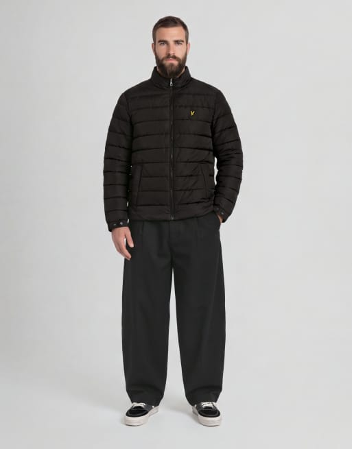 Lyle & Scott Mid jackets quilted jacket in z865 jet black, 3 of 6