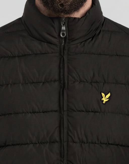 Lyle & Scott Mid jackets quilted jacket in z865 jet black, 5 of 6