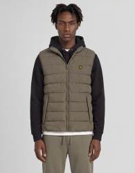 Lyle & Scott Mid jackets quilted puffer gilet in w837 woolwich