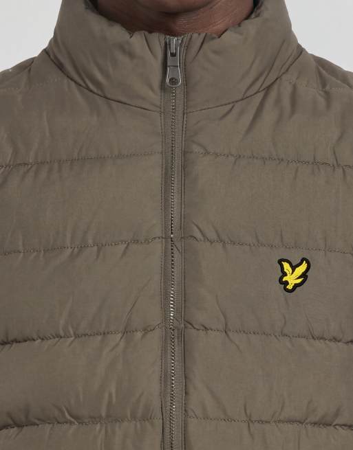 Lyle & Scott Mid jackets quilted puffer gilet in w837 woolwich, 4 of 5
