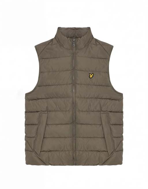 Lyle & Scott Mid jackets quilted puffer gilet in w837 woolwich, 5 of 5