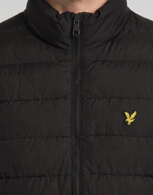 Lyle & Scott Mid jackets quilted puffer jacket in x087 saddle, 4 of 5