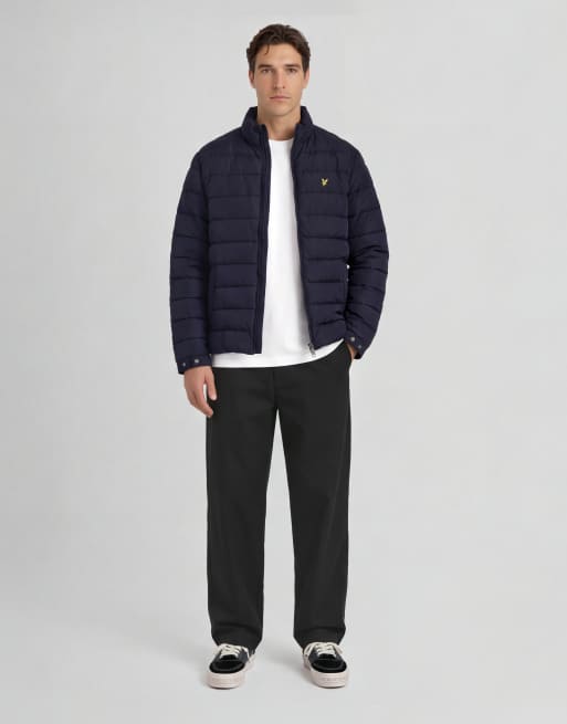 Lyle & Scott Mid jackets quilted puffer jacket in y050 blue night, 2 of 5