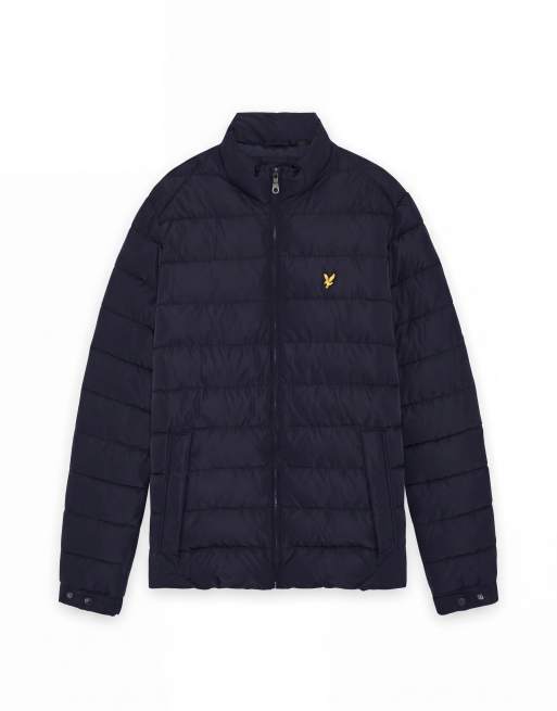 Lyle & Scott Mid jackets quilted puffer jacket in y050 blue night, 5 of 5