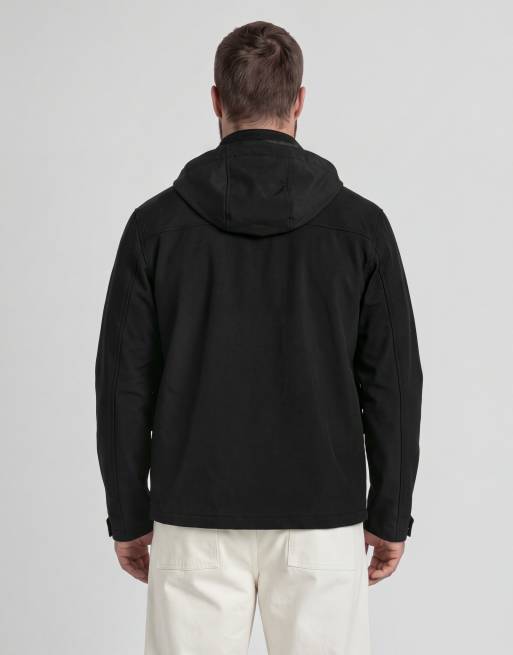 Lyle & Scott Mid jackets softshell field jacket in z865 jet black, 4 of 6