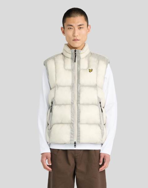 Lyle & Scott Mid jackets translucent puffer gilet in w503 putty - view 1