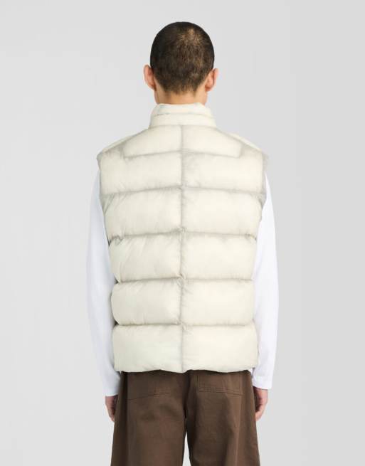 Lyle & Scott Mid jackets translucent puffer gilet in w503 putty, 4 of 6
