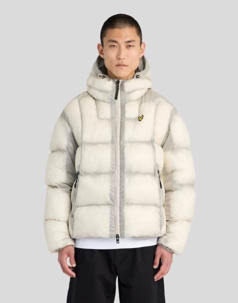 Lyle & Scott Mid jackets translucent puffer jacket in w503 putty - view 1