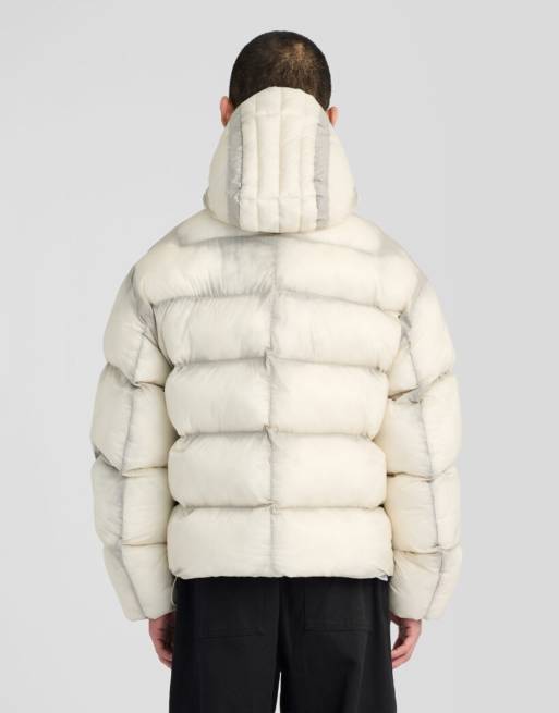 Lyle & Scott Mid jackets translucent puffer jacket in w503 putty, 4 of 7