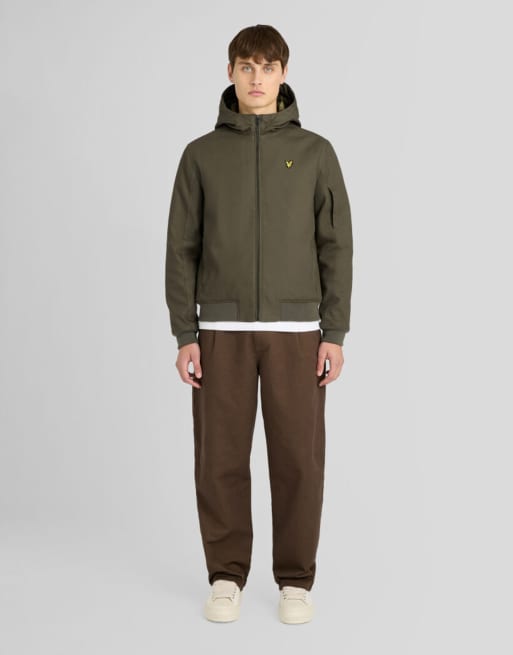 Lyle & Scott Mid jackets wadded canvas zip through jacket in y321 shadow slate, 2 of 6