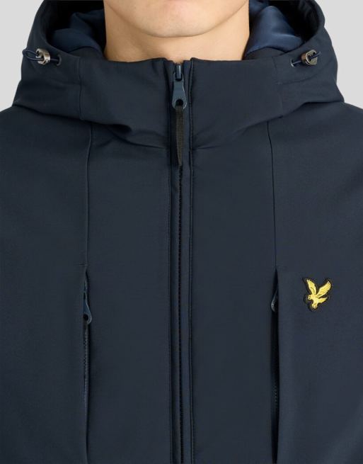 Lyle & Scott Mid jackets wadded softshell jacket in z271 dark navy, 3 of 6