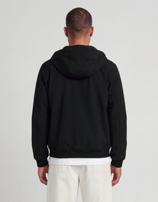 Lyle & Scott Mid jackets wadded softshell jacket in z865 jet black, 3 of 5
