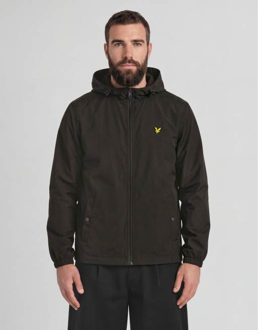 Lyle & Scott Mid jackets zip through hooded jacket in w635 gunmetal, 2 of 6