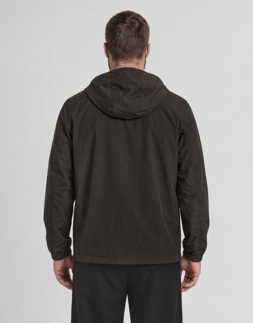 Lyle & Scott Mid jackets zip through hooded jacket in w635 gunmetal, 4 of 6