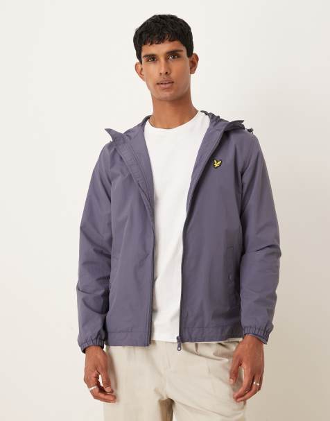 Lyle & Scott Mid jackets zip through hooded jacket in x854 graystone - view 1