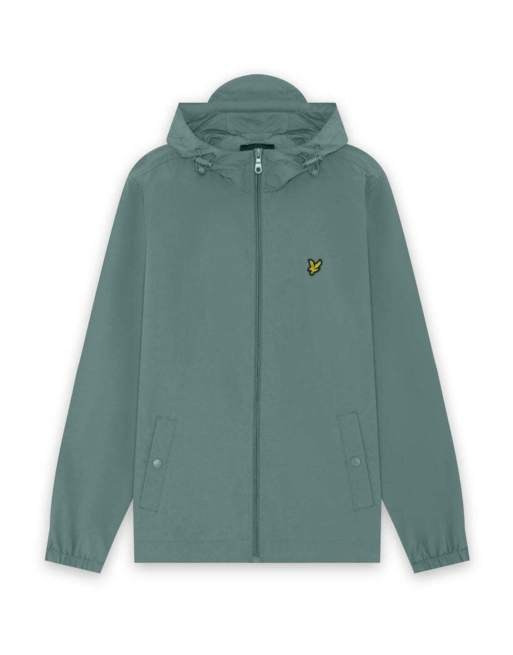 Lyle & Scott Mid jackets zip through jacket in x858 silver pine, 5 of 6