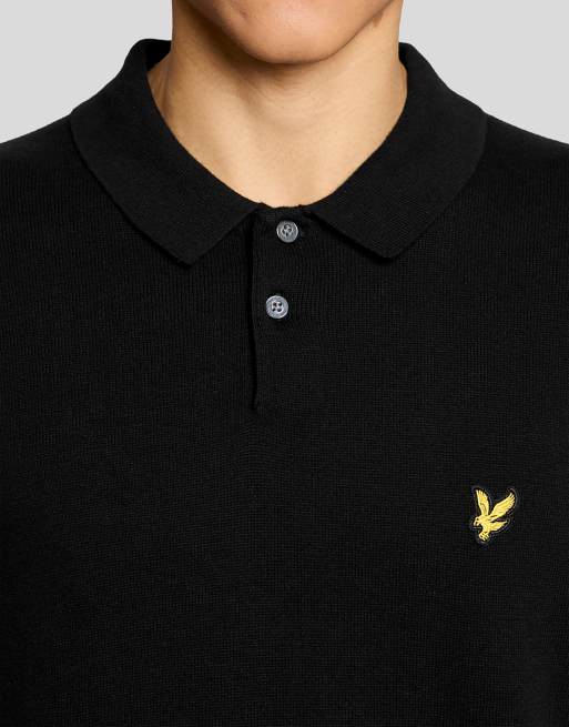 Lyle & Scott - Mid Knits - Gebreide polo van katoen met korte mouwen in865, 3 van 7
