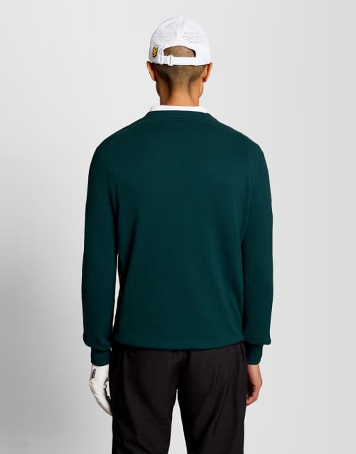 Lyle & Scott - Mid Knits Golf - 1874 - Trui met V-hals in mediterraankleur, 4 van 6
