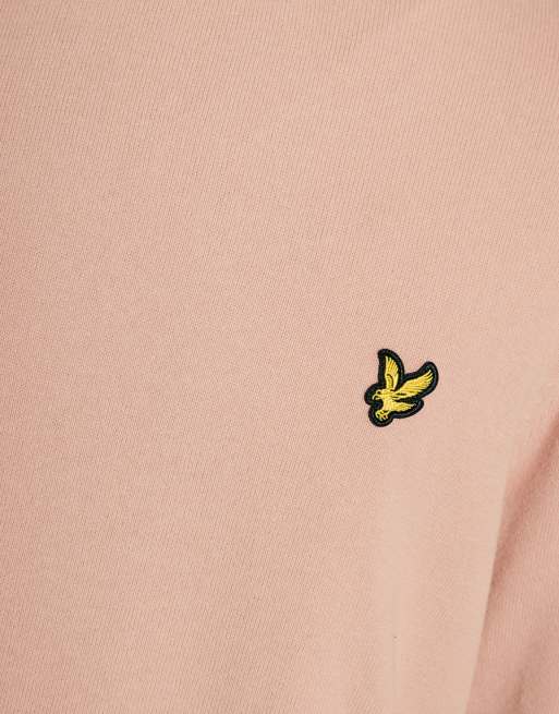 Lyle & Scott - Mid Knits - Katoenen trui met ronde hals in lichtroze, 6 van 6