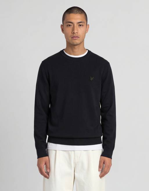 Lyle & Scott Mid knits Milano pull col rond en w835 lacquer, 2 de 6