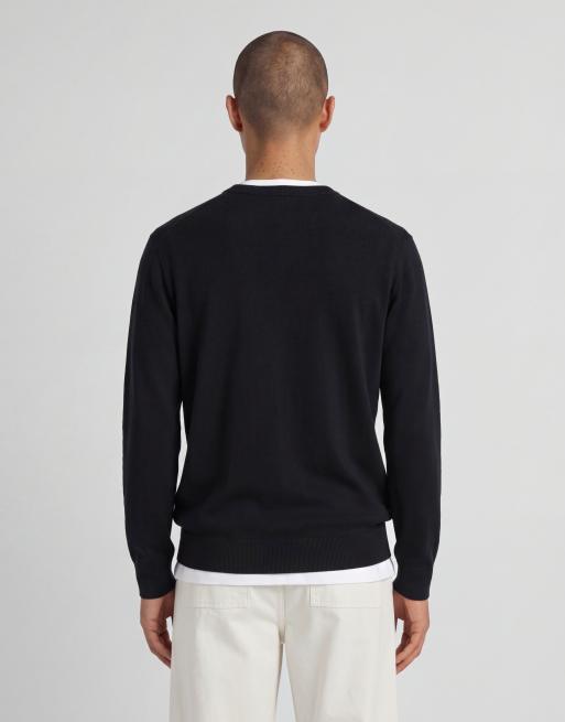 Lyle & Scott Mid knits Milano pull col rond en w835 lacquer, 4 de 6