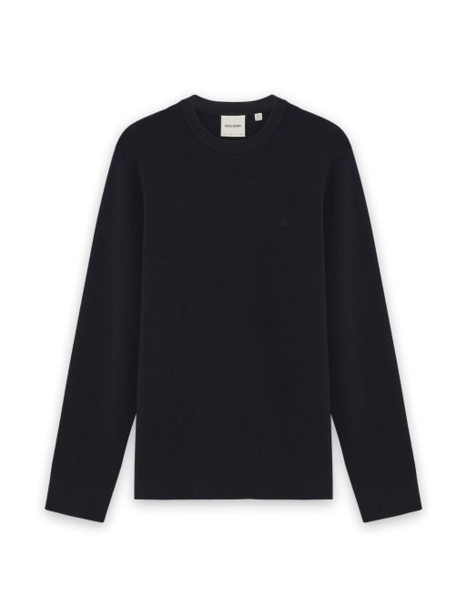 Lyle & Scott Mid knits Milano pull col rond en w835 lacquer, 6 de 6