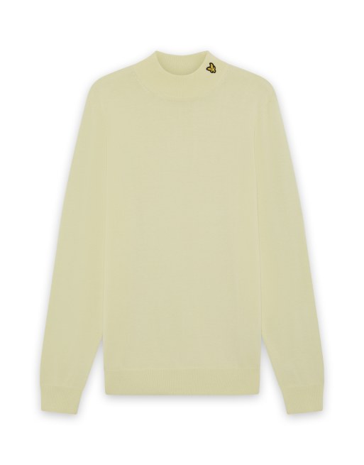 Lyle & Scott Mid knits Strickpullover mit Rollkragen in gedecktem Elfenbein, 6 von 6