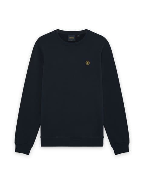 Lyle & Scott Mid layers archive revisited crew neck sweatshirt in z271 dark navy - view 1
