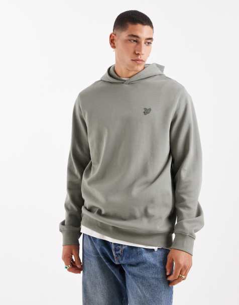 Lyle & Scott Mid layers blend hoodie in x826 clay green - view 1