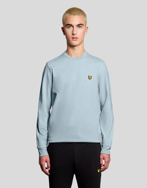 Lyle & Scott Mid layers crew neck fly fleece in 015 blue lagoon - view 1