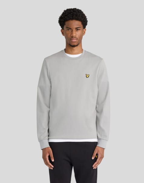 Lyle & Scott Mid layers crew neck fly fleece in y106 ultimate grey - view 1
