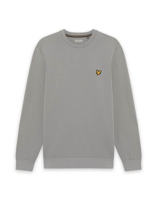 Lyle & Scott Mid layers crew neck fly fleece in y106 ultimate grey, 5 of 6