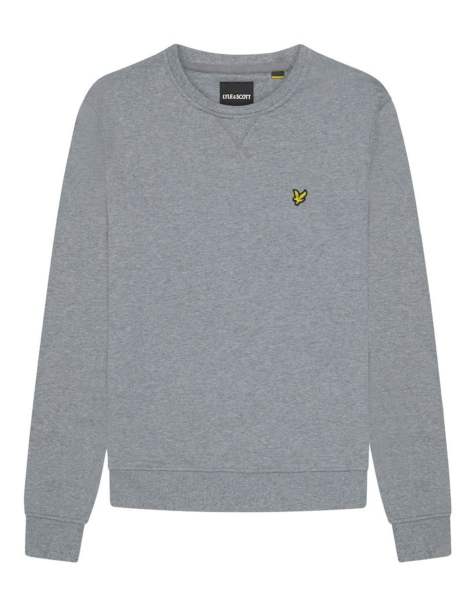 Lyle & Scott Mid layers crew neck sweatshirt in t28 mid grey marl - view 1