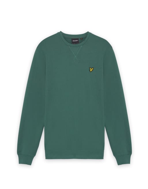 Lyle & Scott Mid layers crew neck sweatshirt in w130 everglade, 2 of 2