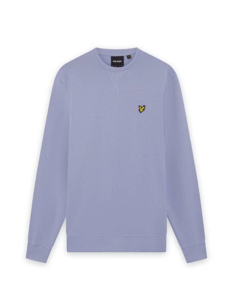 Lyle & Scott Mid layers crew neck sweatshirt in w596 opal blue - view 1