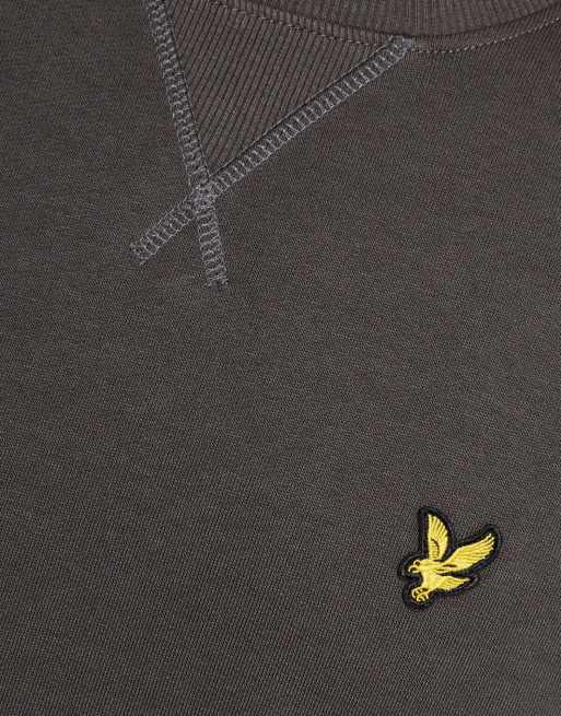 Lyle & Scott Mid layers crew neck sweatshirt in w635 gunmetal, 2 of 2