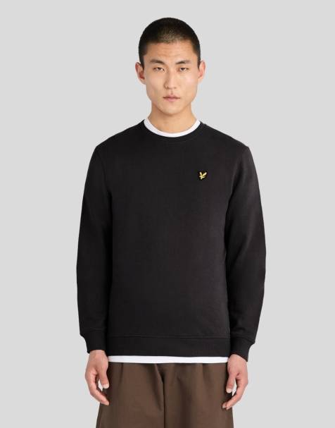 Lyle & Scott Mid layers crew neck sweatshirt in x087 saddle - view 1