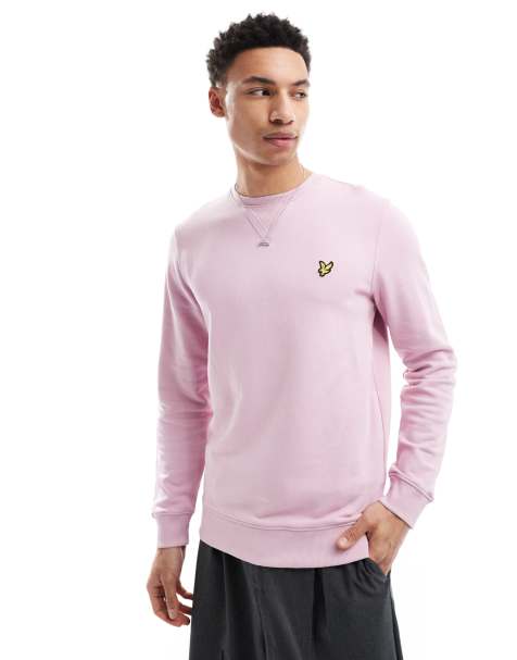 Lyle & Scott Mid layers crew neck sweatshirt in x574 pink light - view 1