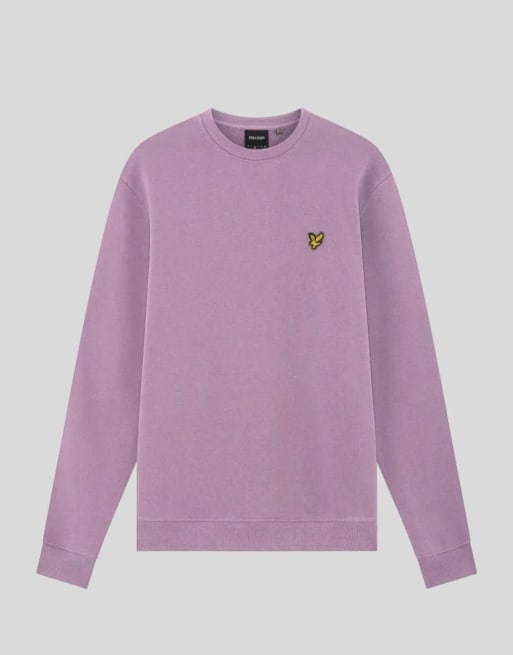 Lyle & Scott Mid layers crew neck sweatshirt in x574 pink light, 5 of 6
