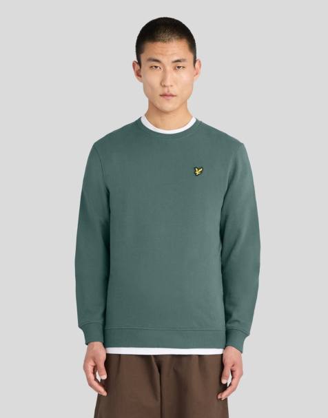 Lyle & Scott Mid layers crew neck sweatshirt in x858 silver pine - view 1