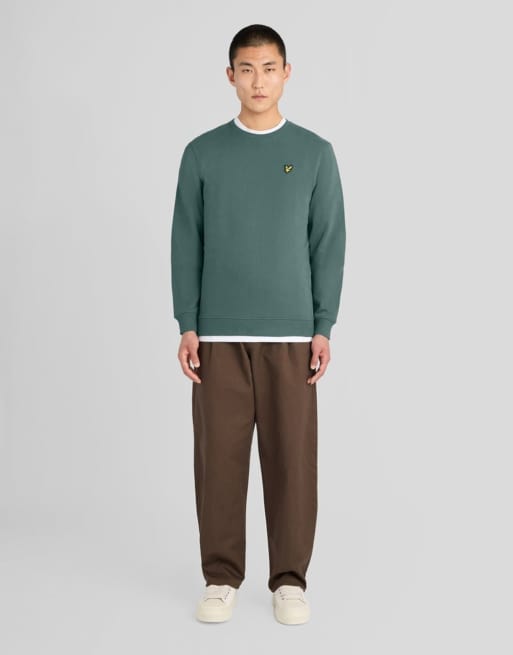 Lyle & Scott Mid layers crew neck sweatshirt in x858 silver pine, 2 of 6