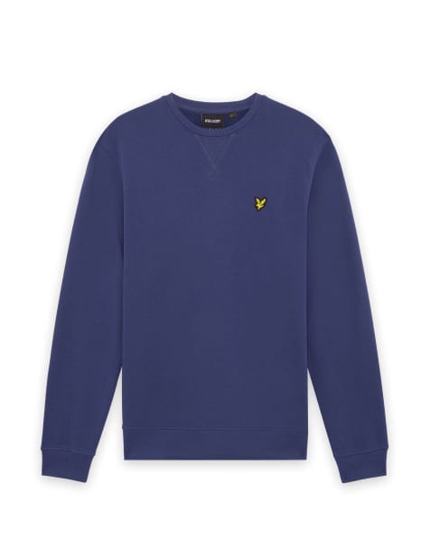 Lyle & Scott Mid layers crew neck sweatshirt in y125 rich navy - view 1