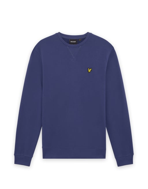 Lyle & Scott Mid layers crew neck sweatshirt in y125 rich navy, 2 of 2