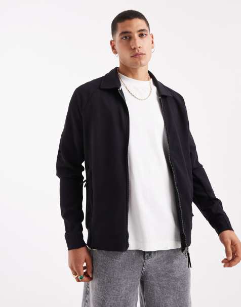 Lyle & Scott Mid layers diagonal interlock collared zip through in w835 lacquer - view 1