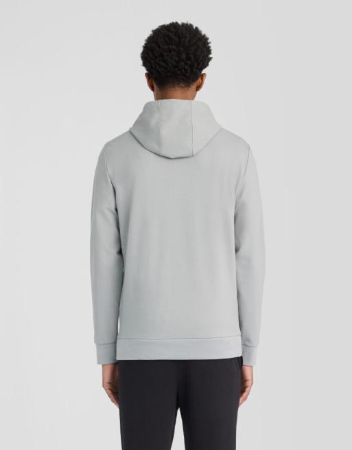 Lyle & Scott Mid layers fly fleece hoodie in y106 ultimate grey, 4 of 6